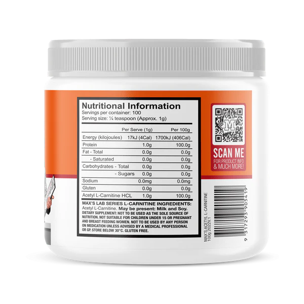 MAX'S Acetyl L-Carnitine