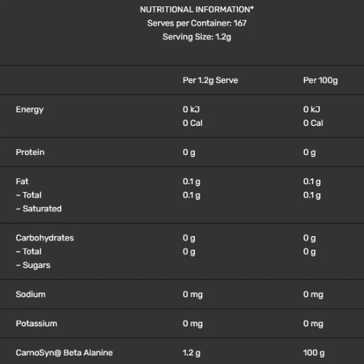 Beta Alanine