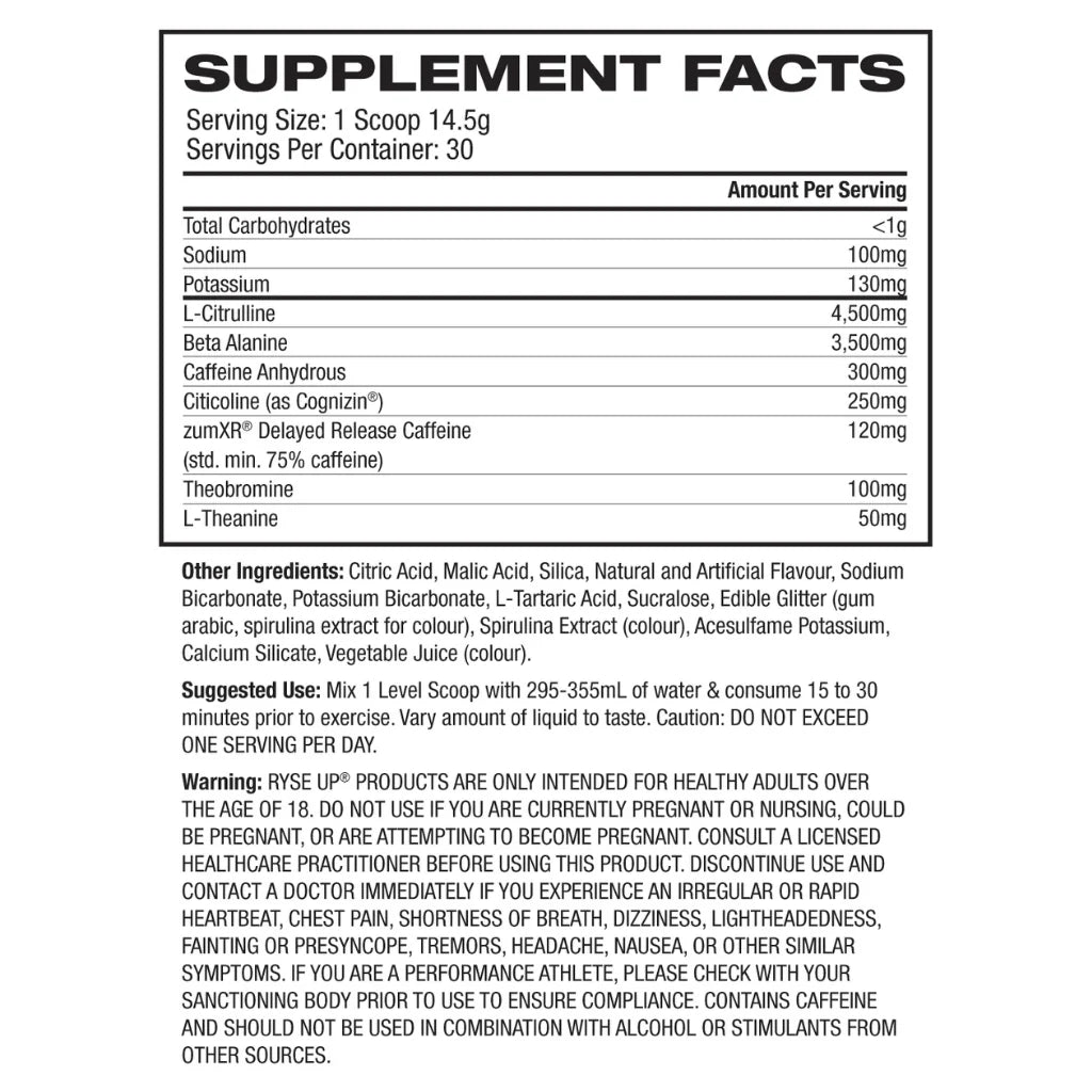 Ryse Loaded Pre Workout